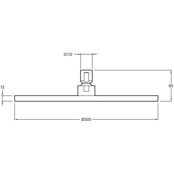 Верхний душ Jacob Delafon Katalyst E13690-CP