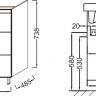 Тумба под раковину Jacob Delafon Odeon Up 105