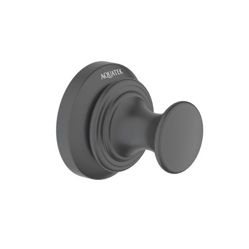 Крючок Aquatek матовый черный AQ4501MB Классик