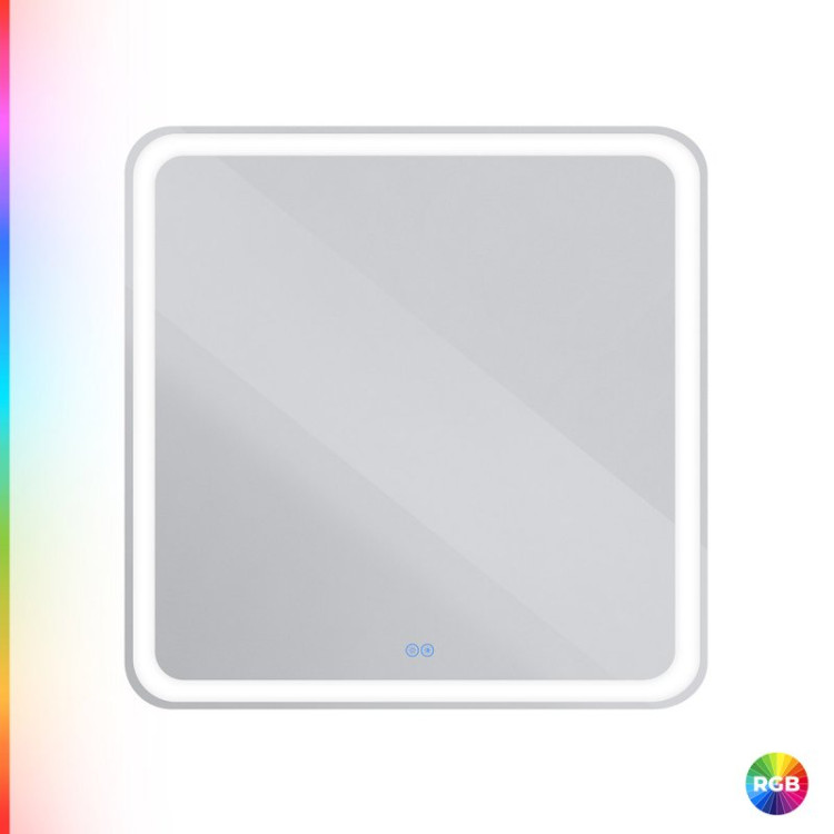 Зеркало со встроенной разноцветной подсветкой RGB и сенсорным выключателем 12V, 220-240V Cezares CZR-SPC-MC-1200-800-RGB-TCH