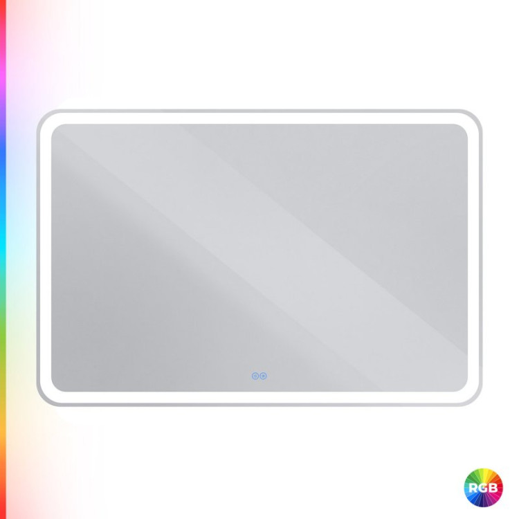 Зеркало со встроенной разноцветной подсветкой RGB и сенсорным выключателем 12V, 220-240V Cezares CZR-SPC-MC-1200-800-RGB-TCH