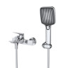 Смеситель для ванны и душа в комплекте с ручным душем, шлангом и держателем Cezares LINER-VD-01
