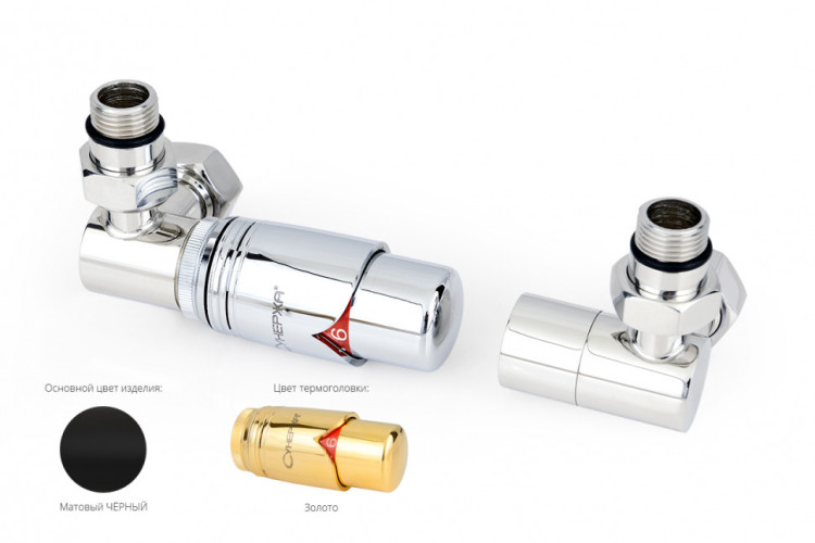 Автоматический терморегулятор Сунержа 3D левый G 1/2