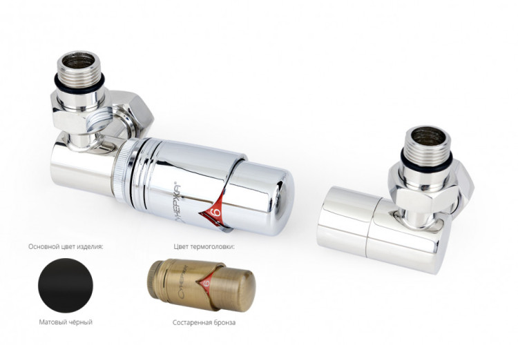 Автоматический терморегулятор Сунержа 3D левый G 1/2