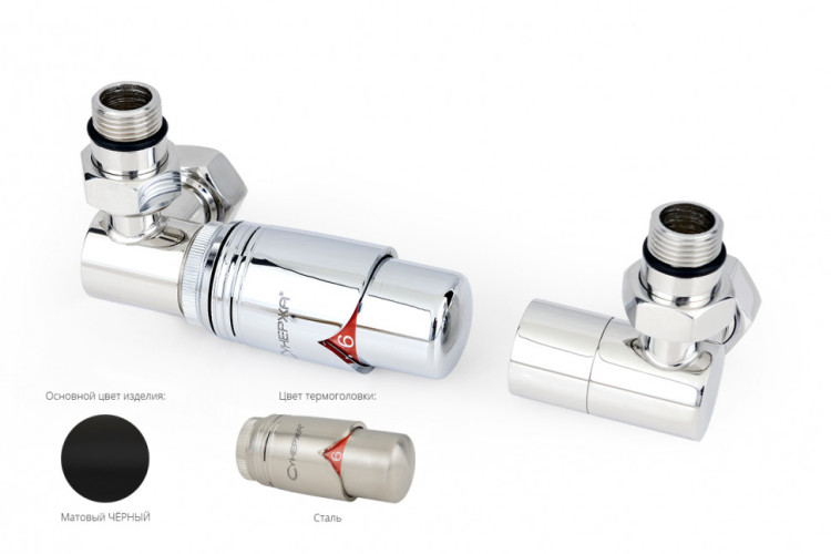 Автоматический терморегулятор Сунержа 3D левый G 1/2