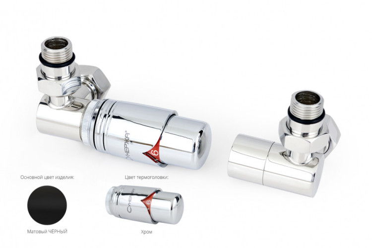 Автоматический терморегулятор Сунержа 3D левый G 1/2