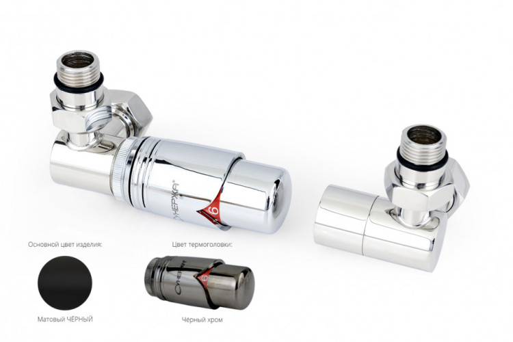 Автоматический терморегулятор Сунержа 3D левый G 1/2