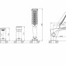 Смеситель Lemark Allegro LM5945CW на борт ванны