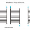 Полотенцесушитель водяной Сунержа Богема+ прямая 800х500 Золото