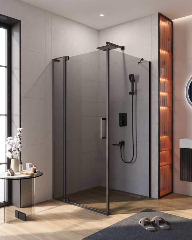 Душевой уголок SLIDER-AH-1 Cezares SLIDER-AH-1-100-100/110-C-GM