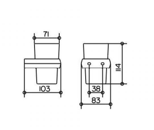 Стакан для ванной комнаты Keuco Edition Palais 40050 013000