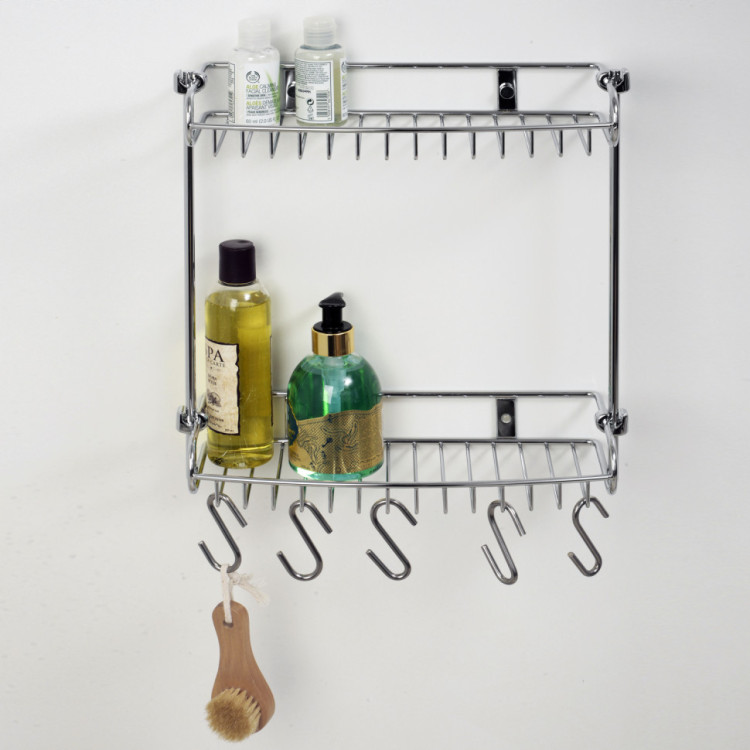 WasserKRAFT K-1422 Полка металлическая двойная