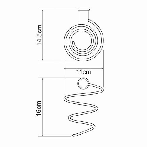 WasserKRAFT K-1080BLACK Держатель фена