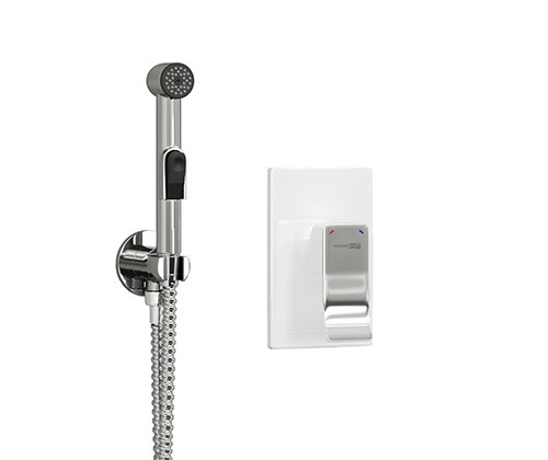 WasserKRAFT A010656WHITE Встраиваемый комплект для биде со шлангом 100 см