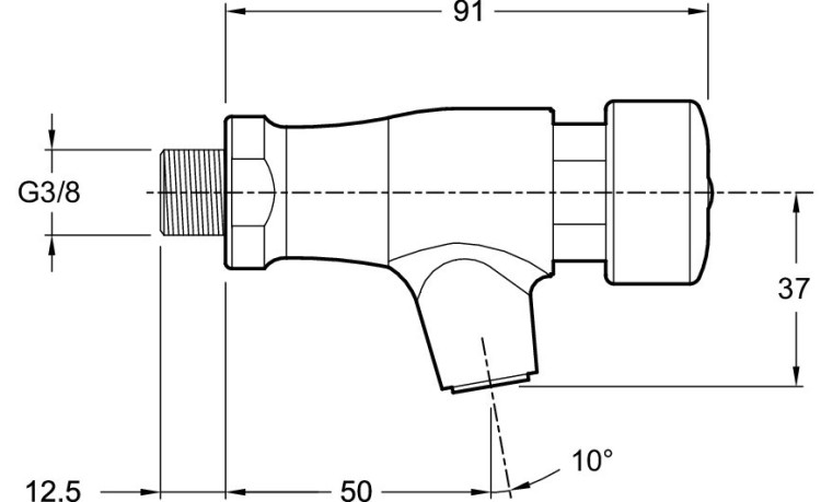 Настенный кран для слива М15-21 Jacob Delafon ОБЩАЯ КАТЕГОРИЯ E72281-CP