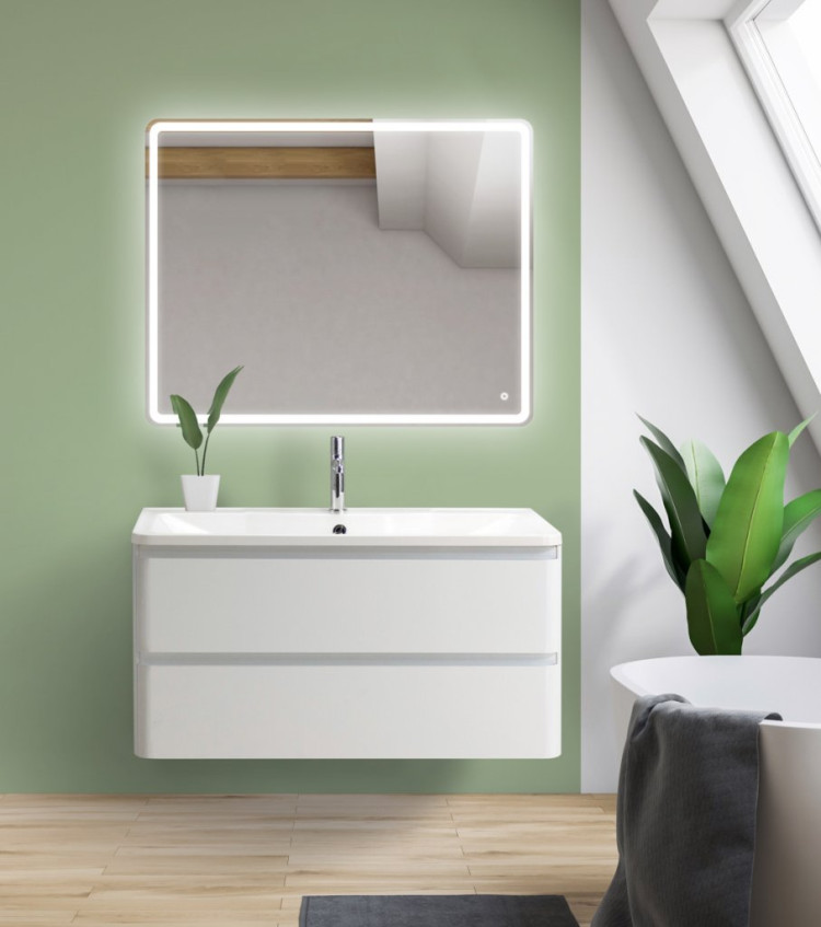 Раковина из литьевого мрамора 800х455х145 BelBagno BB800/455-LV-MR-ALR
