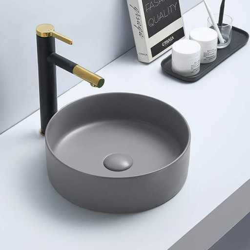 COMFORTY. Раковина 9111 MH светло серая матовая