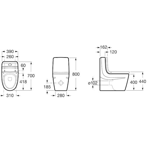 Бачок для унитаза Roca Khroma 341650000
