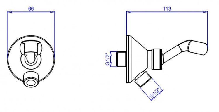 Штуцер с держателем, классический Cezares CZR-U-AI-C-03/24
