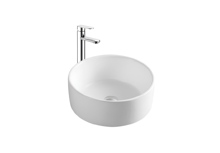 Раковина накладная для установки на столешницу Aquatek AQ5118-MW 400*400*165, матовый белый