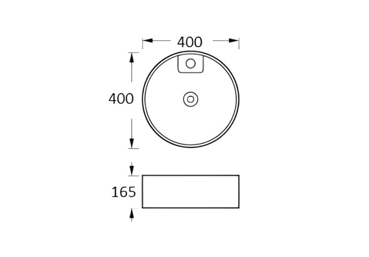 Раковина накладная для установки на столешницу Aquatek AQ5118-MW 400*400*165, матовый белый