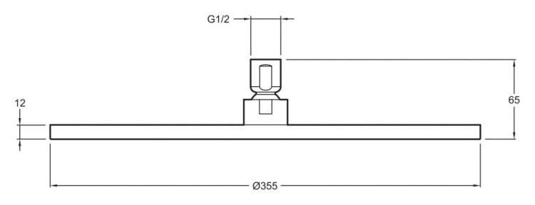 Верхний душ Jacob Delafon Katalyst E13691-CP