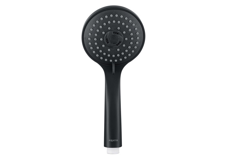 Ручной душ 3jet Aquatek, матовый черный AQ2003MB