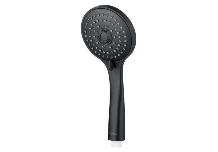 Ручной душ 3jet Aquatek, матовый черный AQ2003MB