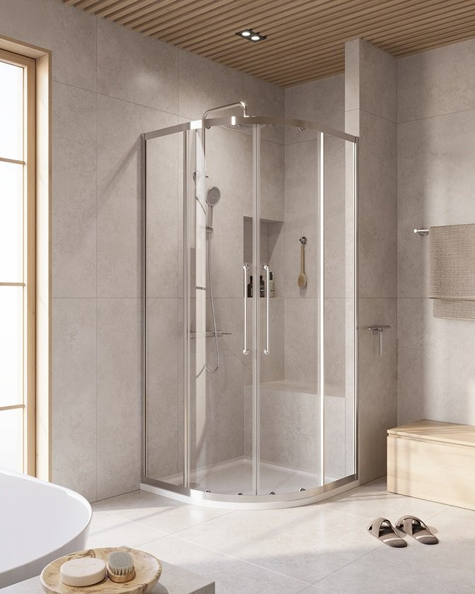 Душевой уголок RELAX-304-R-2 Cezares RELAX-304-R-2-90-C-CR