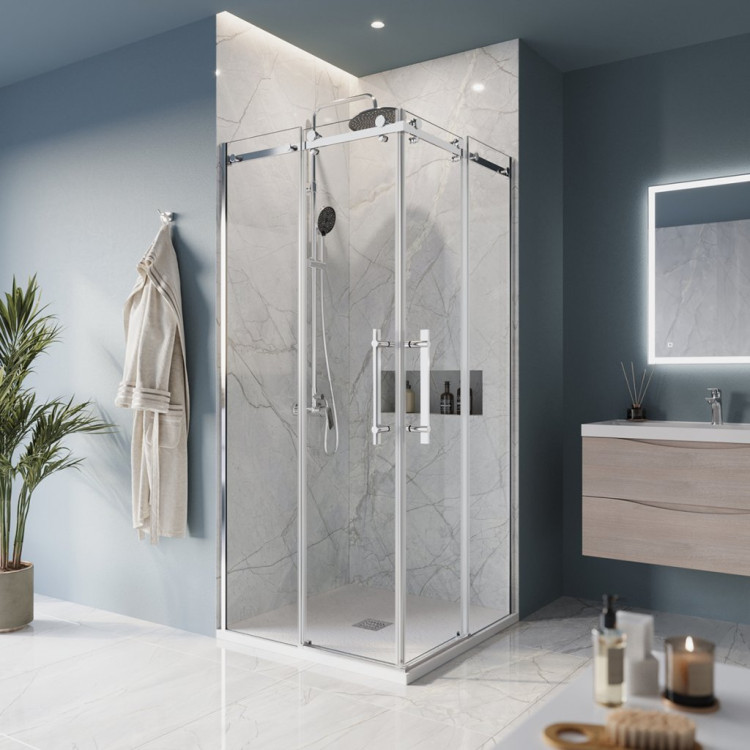 Душевой уголок BELBAGNO MARINO-A-2 BelBagno MARINO-A-2-90-C-CR