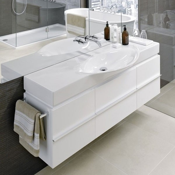 Тумба под раковину Laufen Palace New 120 подвесная 2 ящика 2 дверцы