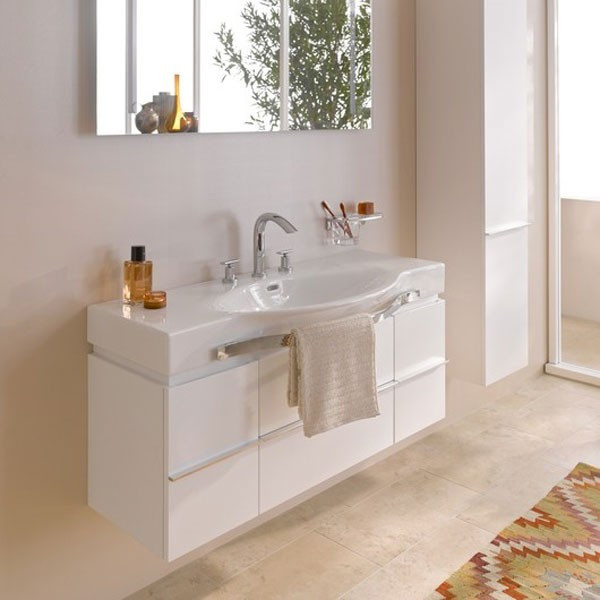 Тумба под раковину Laufen Palace New 120 подвесная 2 ящика 2 дверцы