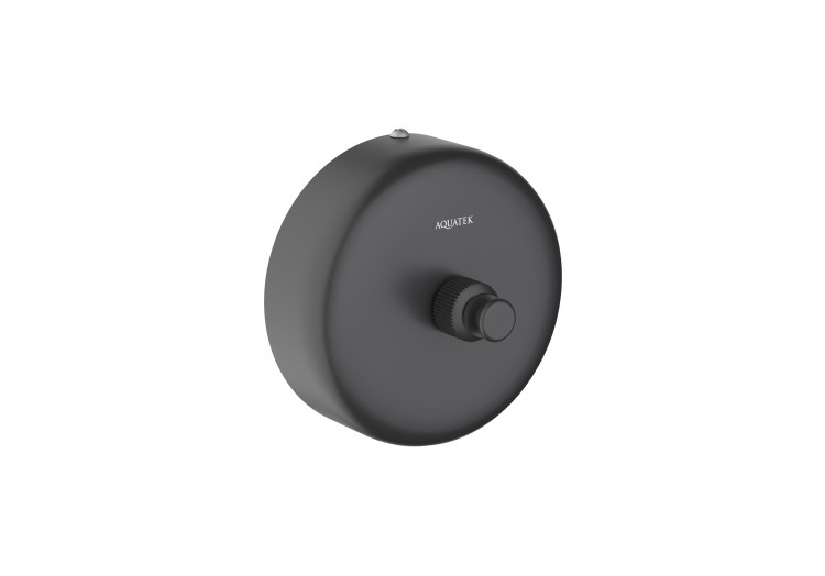 Веревка для белья 25 м в комплекте с держателем Aquatek матовый черный AQ4994MB