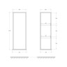 Колонна подвесная с дверью, реверсивная 35x20x140 Cezares 55297