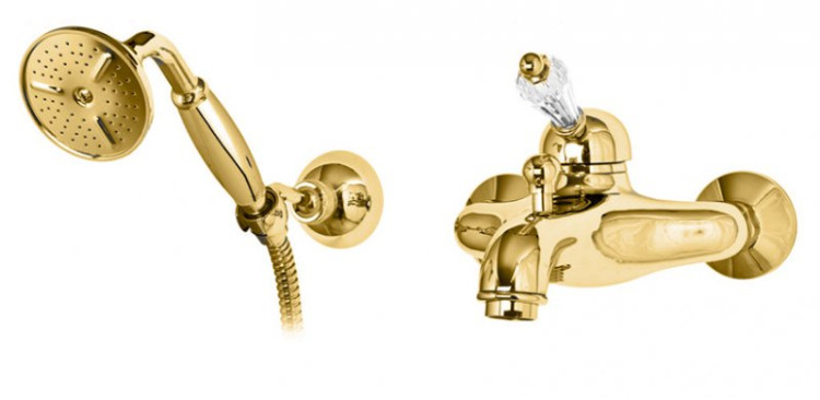 Смеситель для ванны и душа с ручным душем Cezares VINTAGE-VDM-01-Sw