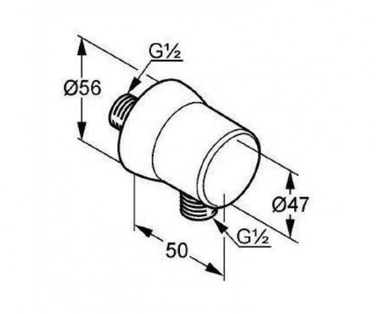 Шланговое подключение Kludi Sirena 6306005-00