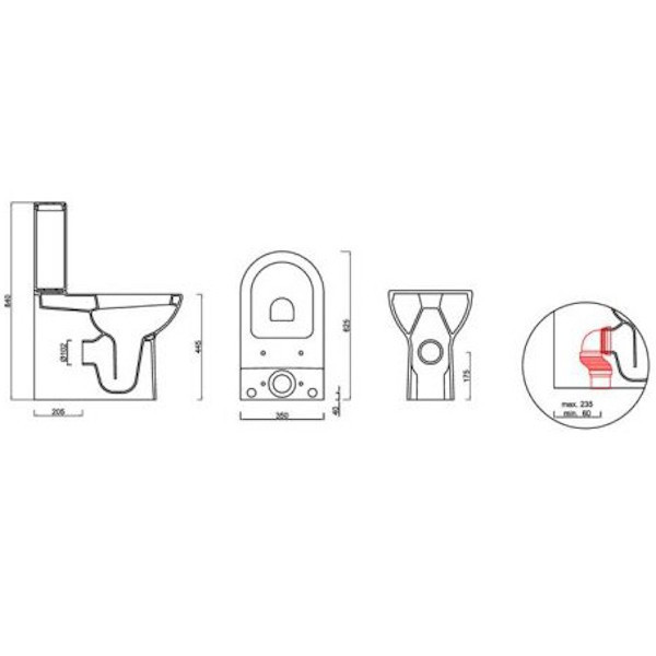 Унитаз-компакт Guralvit KO34KLZ00