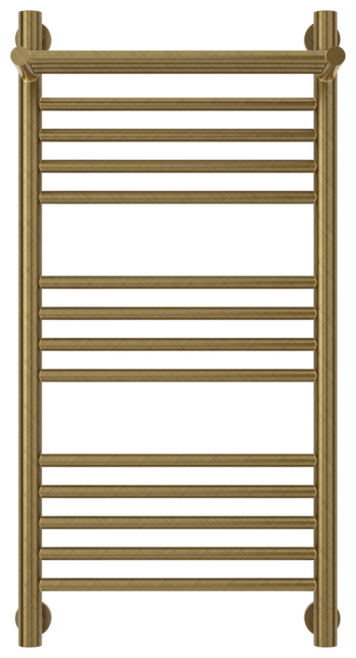 Полотенцесушитель водяной Сунержа Богема с полкой+ 800х400 Состаренная бронза