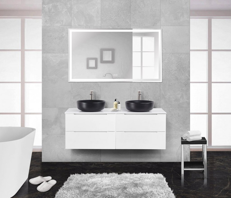 База под керамическую раковину подвесная с двумя выкатными ящиками BelBagno ETNA-700-2C-SO-RW-P