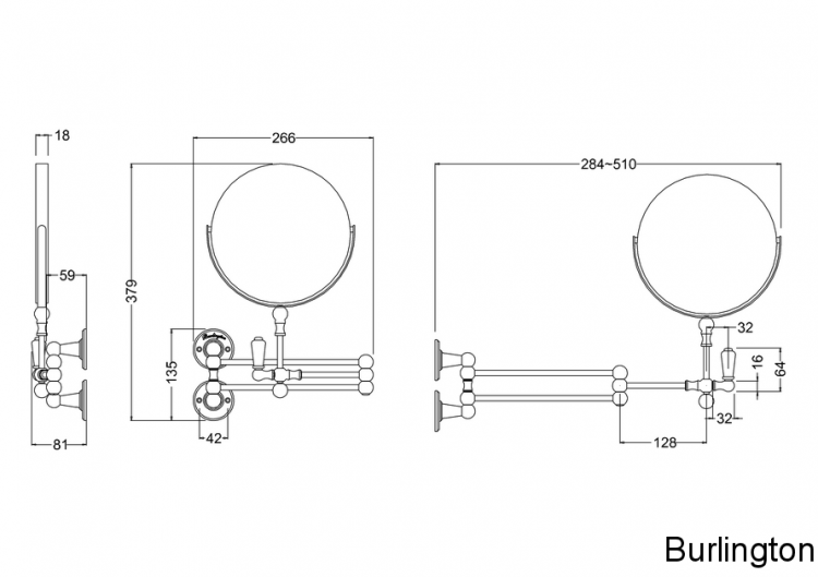 Зеркало косметическое [A57 CHR]