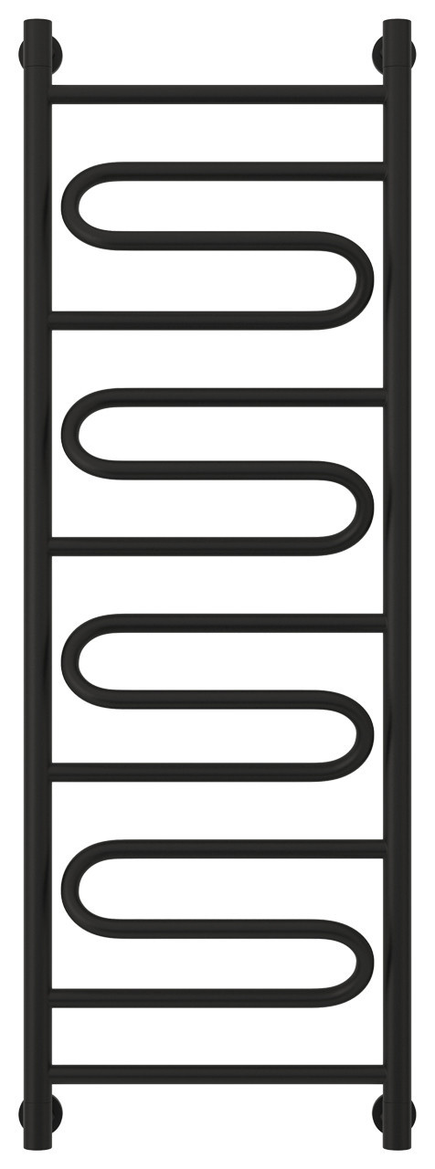 Полотенцесушитель водяной Сунержа Элегия+ 1200х400 Матовый чёрный