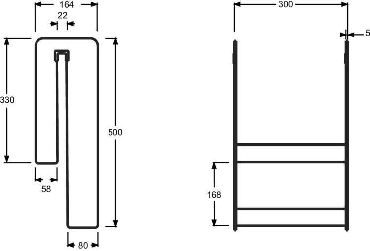 Полочка для хранения Jacob Delafon BAIN-DOUCHE MALICE E6D070-00