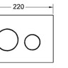 Кнопка смыва Tece Loop Glass 9240660 для унитаза