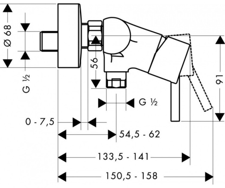 Смеситель для душа Hansgrohe Talis 32640000