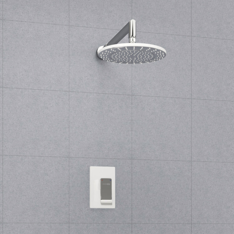 WasserKRAFT A12667WHITE Встраиваемый комплект для душа с верхней душевой насадкой