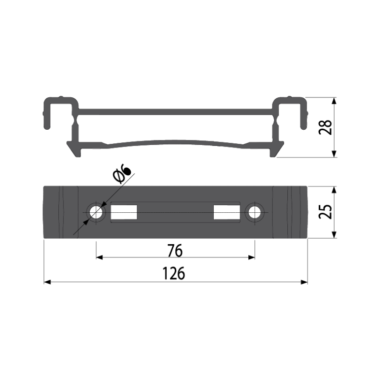 Замок дренажного канала AVZ102-R102 Alcadrain AVZ-P002