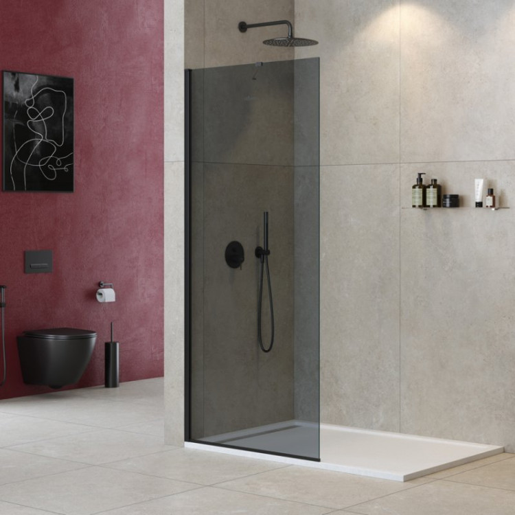 Душевая перегородка универсальная с односторонним входом Cezares LIBERTA-L-1-TB-130-C-Cr