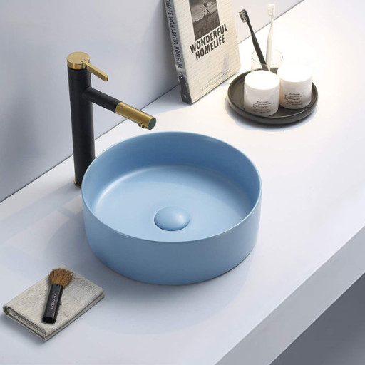 COMFORTY. Раковина 9111 ML голубой матовый