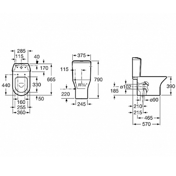 Бачок для унитаза Roca Leon 341649000