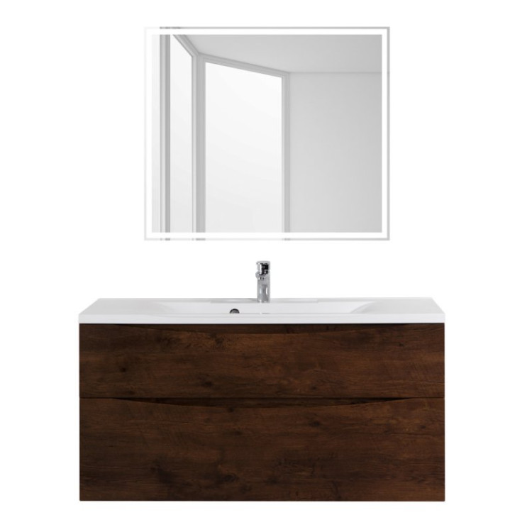 База под раковину подвесная с двумя выкатными ящиками 1200x450x600 BelBagno MARINO-H60-1200-2C-SO-RN-P